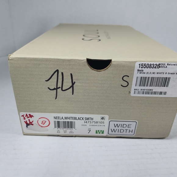 SOUL Naturalizer Women's Neela White and Black Oxford Sneakers Size 7 Wide - Picture 12 of 12